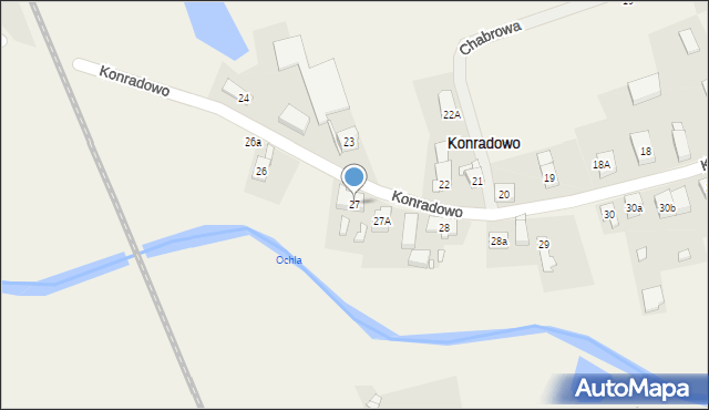 Konradowo, Konradowo, 27, mapa Konradowo