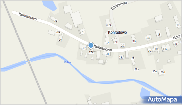 Konradowo, Konradowo, 27A, mapa Konradowo