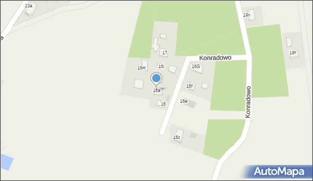 Konradowo, Konradowo, 16a, mapa Konradowo