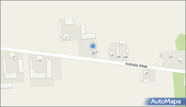 Końska Wieś, Końska Wieś, 18, mapa Końska Wieś