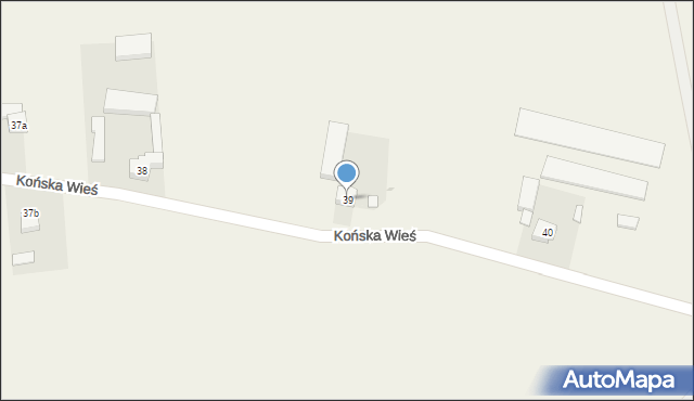 Końska Wieś, Końska Wieś, 39, mapa Końska Wieś