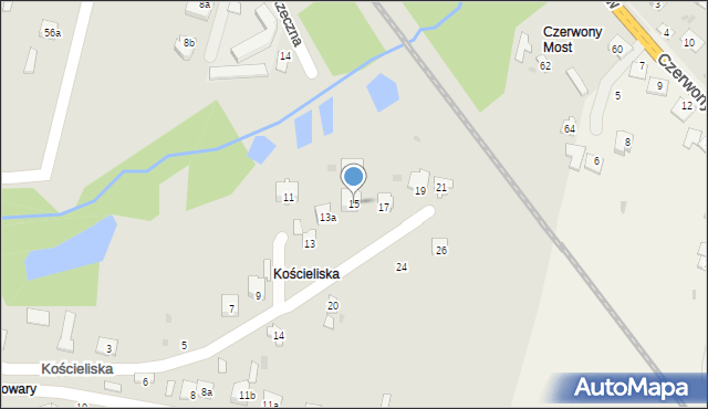 Końskie, Kościeliska, 15, mapa Końskie