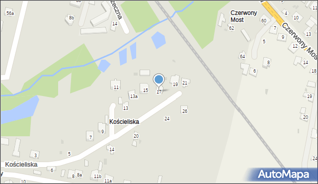 Końskie, Kościeliska, 17, mapa Końskie