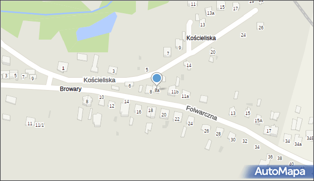 Końskie, Kościeliska, 8a, mapa Końskie