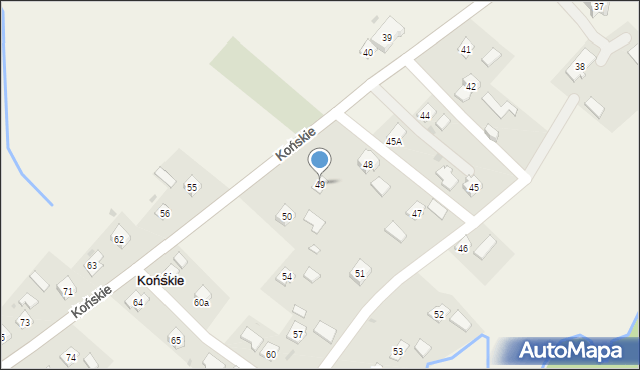 Końskie, Końskie, 49, mapa Końskie