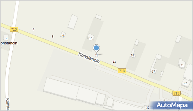 Konstancin, Konstancin, 11, mapa Konstancin