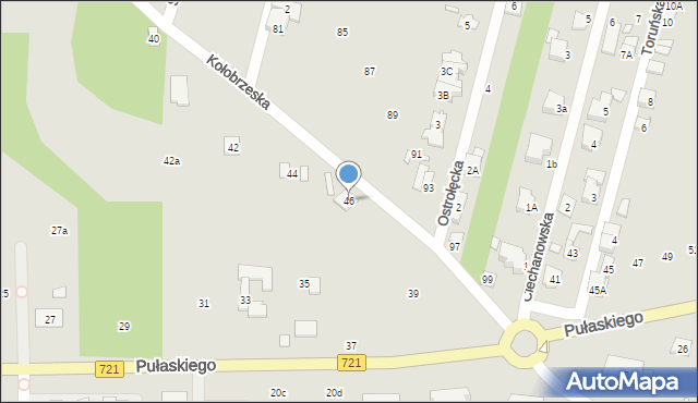 Konstancin-Jeziorna, Kołobrzeska, 46, mapa Konstancin-Jeziorna