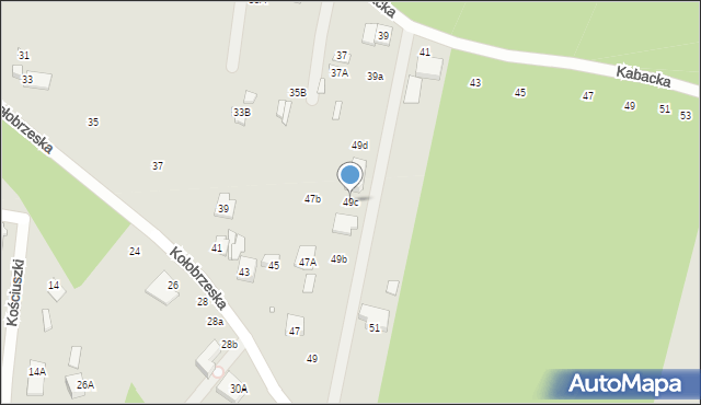 Konstancin-Jeziorna, Kołobrzeska, 49c, mapa Konstancin-Jeziorna