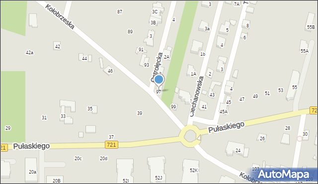 Konstancin-Jeziorna, Kołobrzeska, 97, mapa Konstancin-Jeziorna