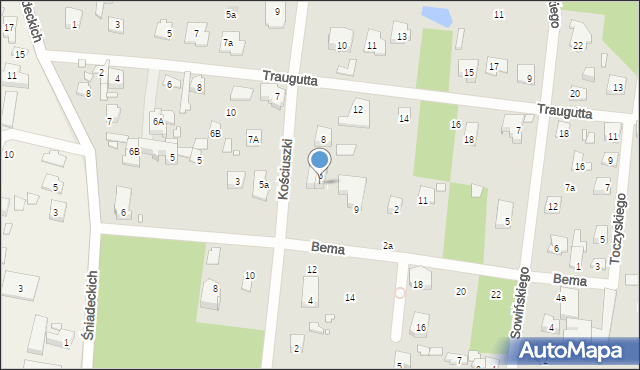 Konstancin-Jeziorna, Kościuszki Tadeusza, gen., 6a, mapa Konstancin-Jeziorna