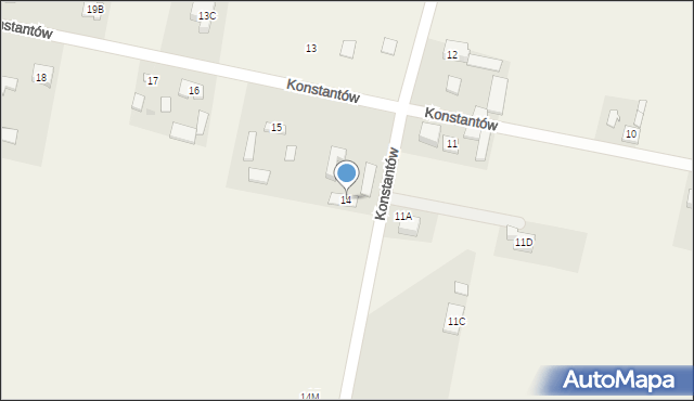 Konstantów, Konstantów, 14, mapa Konstantów