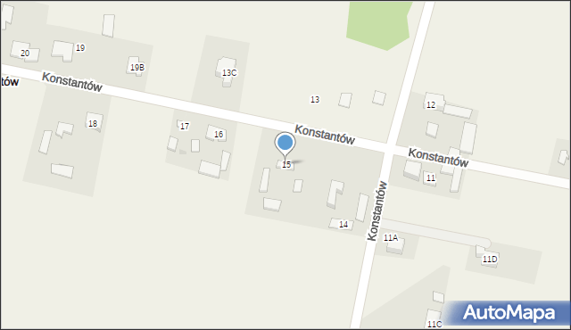 Konstantów, Konstantów, 15, mapa Konstantów