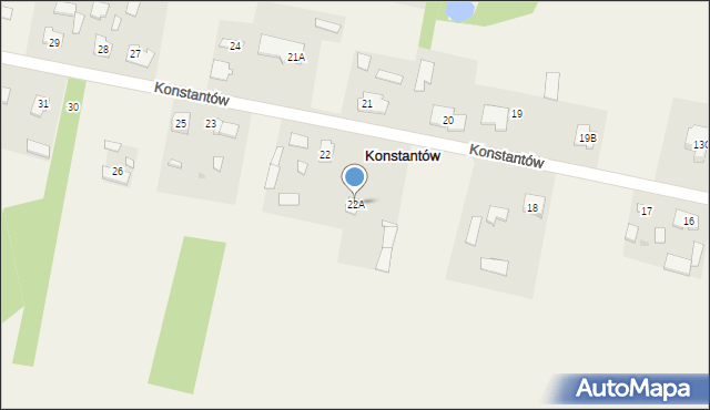 Konstantów, Konstantów, 22A, mapa Konstantów