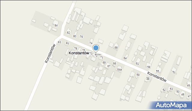 Konstantów, Konstantów, 72, mapa Konstantów