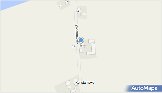 Konstantowo, Konstantowo, 12, mapa Konstantowo