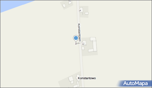 Konstantowo, Konstantowo, 13, mapa Konstantowo