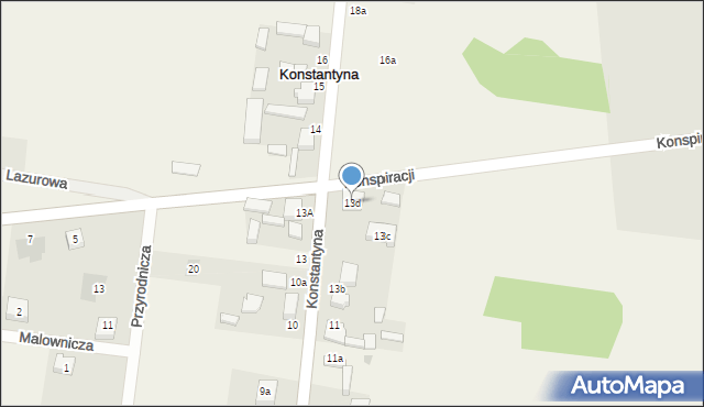 Konstantyna, Konstantyna, 13d, mapa Konstantyna