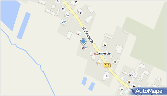 Konstantynów, Kościuszki Tadeusza, gen., 18A, mapa Konstantynów