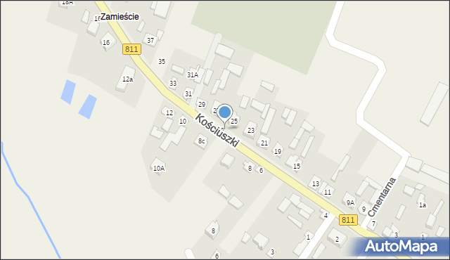 Konstantynów, Kościuszki Tadeusza, gen., 8a, mapa Konstantynów