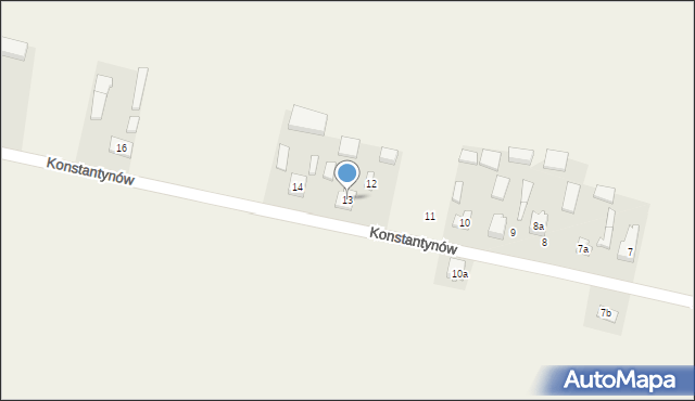 Konstantynów, Konstantynów, 13, mapa Konstantynów