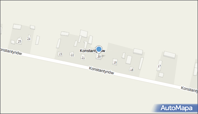 Konstantynów, Konstantynów, 20, mapa Konstantynów