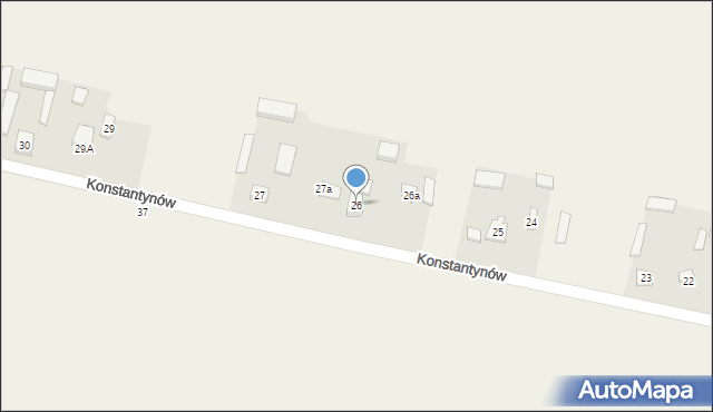 Konstantynów, Konstantynów, 26, mapa Konstantynów