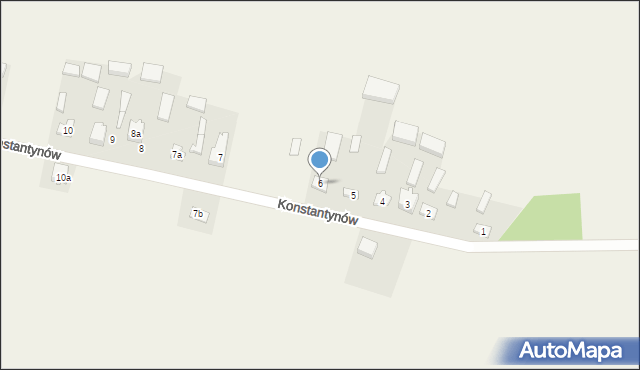 Konstantynów, Konstantynów, 6, mapa Konstantynów