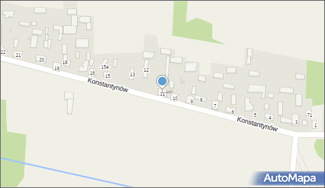 Konstantynów, Konstantynów, 11, mapa Konstantynów