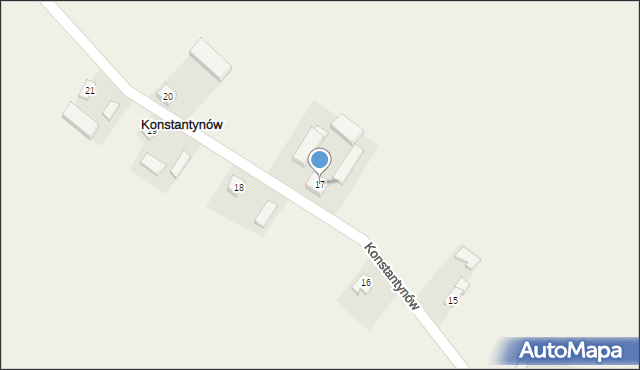 Konstantynów, Konstantynów, 17, mapa Konstantynów