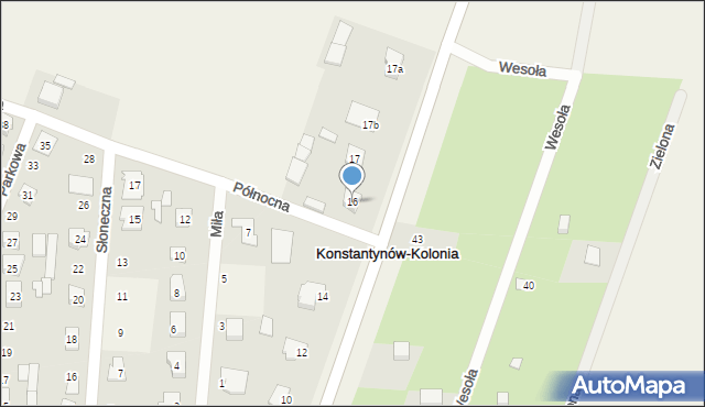 Konstantynów-Kolonia, Konstantynów-Kolonia, 16, mapa Konstantynów-Kolonia