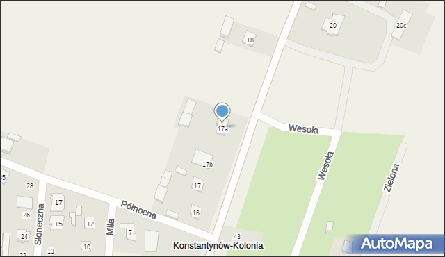 Konstantynów-Kolonia, Konstantynów-Kolonia, 17a, mapa Konstantynów-Kolonia