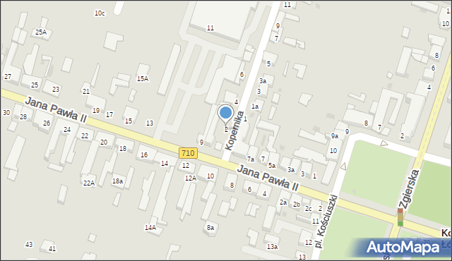 Konstantynów Łódzki, Kopernika Mikołaja, 2, mapa Konstantynów Łódzki