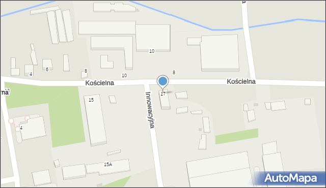 Konstantynów Łódzki, Kościelna, 17, mapa Konstantynów Łódzki