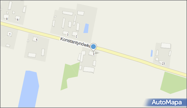 Konstantynówka, Konstantynówka, 1, mapa Konstantynówka