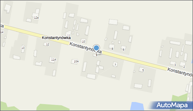 Konstantynówka, Konstantynówka, 9, mapa Konstantynówka