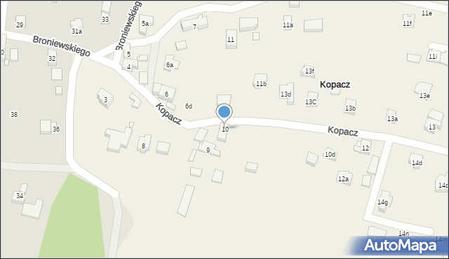 Kopacz, Kopacz, 10, mapa Kopacz