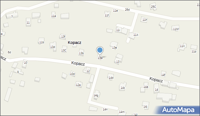Kopacz, Kopacz, 13a, mapa Kopacz