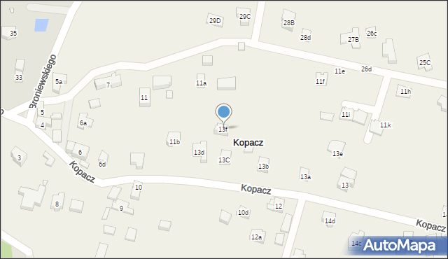 Kopacz, Kopacz, 13f, mapa Kopacz