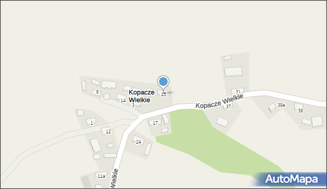 Kopacze Wielkie, Kopacze Wielkie, 15, mapa Kopacze Wielkie