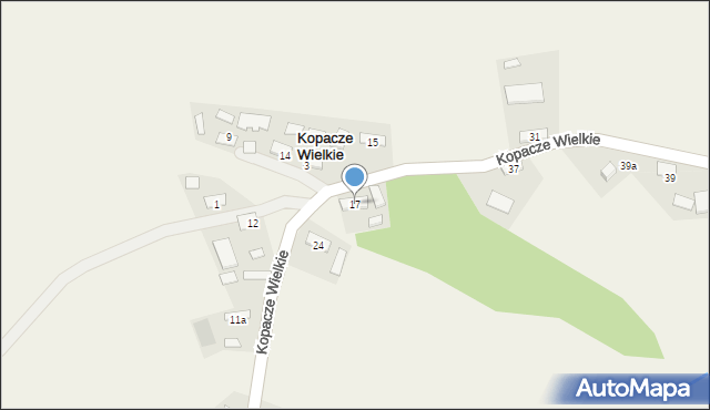 Kopacze Wielkie, Kopacze Wielkie, 17, mapa Kopacze Wielkie