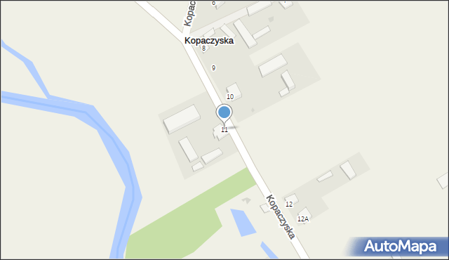 Kopaczyska, Kopaczyska, 11, mapa Kopaczyska