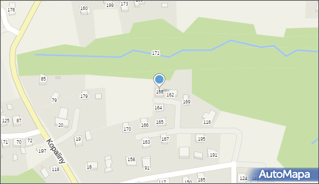 Kopaliny, Kopaliny, 168, mapa Kopaliny
