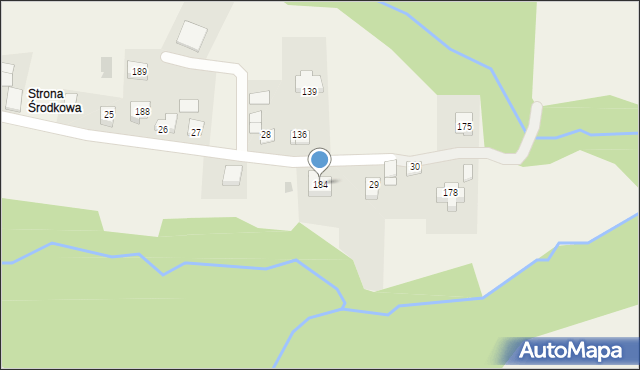 Kopaliny, Kopaliny, 184, mapa Kopaliny