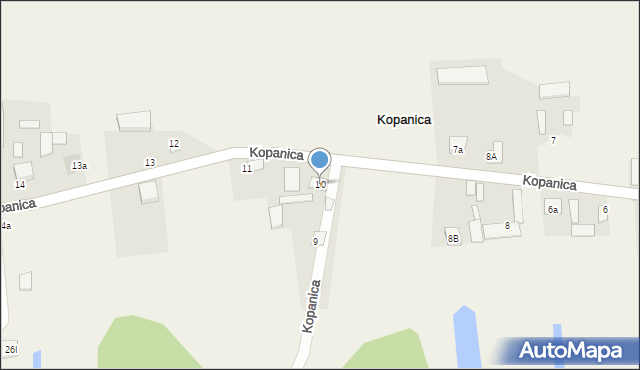 Kopanica, Kopanica, 10, mapa Kopanica