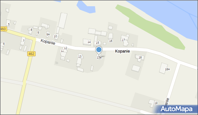 Kopanie, Kopanie, 13a, mapa Kopanie