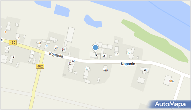 Kopanie, Kopanie, 14, mapa Kopanie