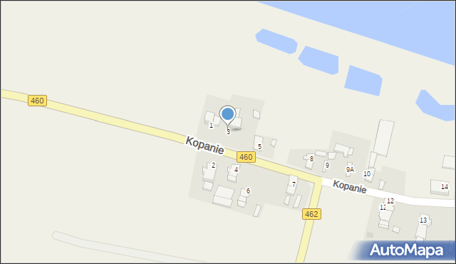 Kopanie, Kopanie, 3, mapa Kopanie