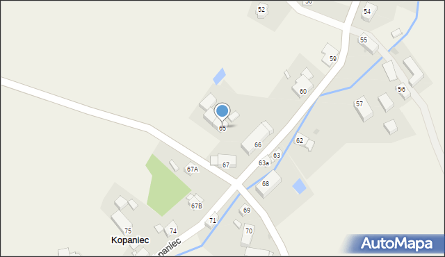 Kopaniec, Kopaniec, 65, mapa Kopaniec