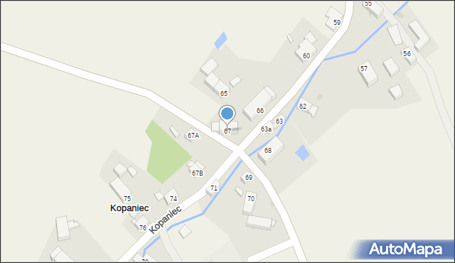 Kopaniec, Kopaniec, 67, mapa Kopaniec