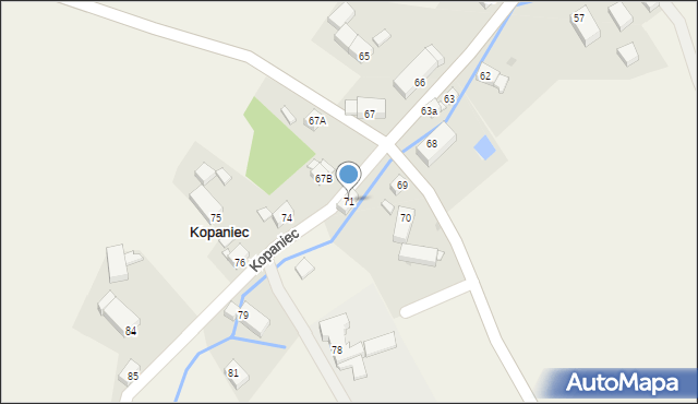 Kopaniec, Kopaniec, 71, mapa Kopaniec